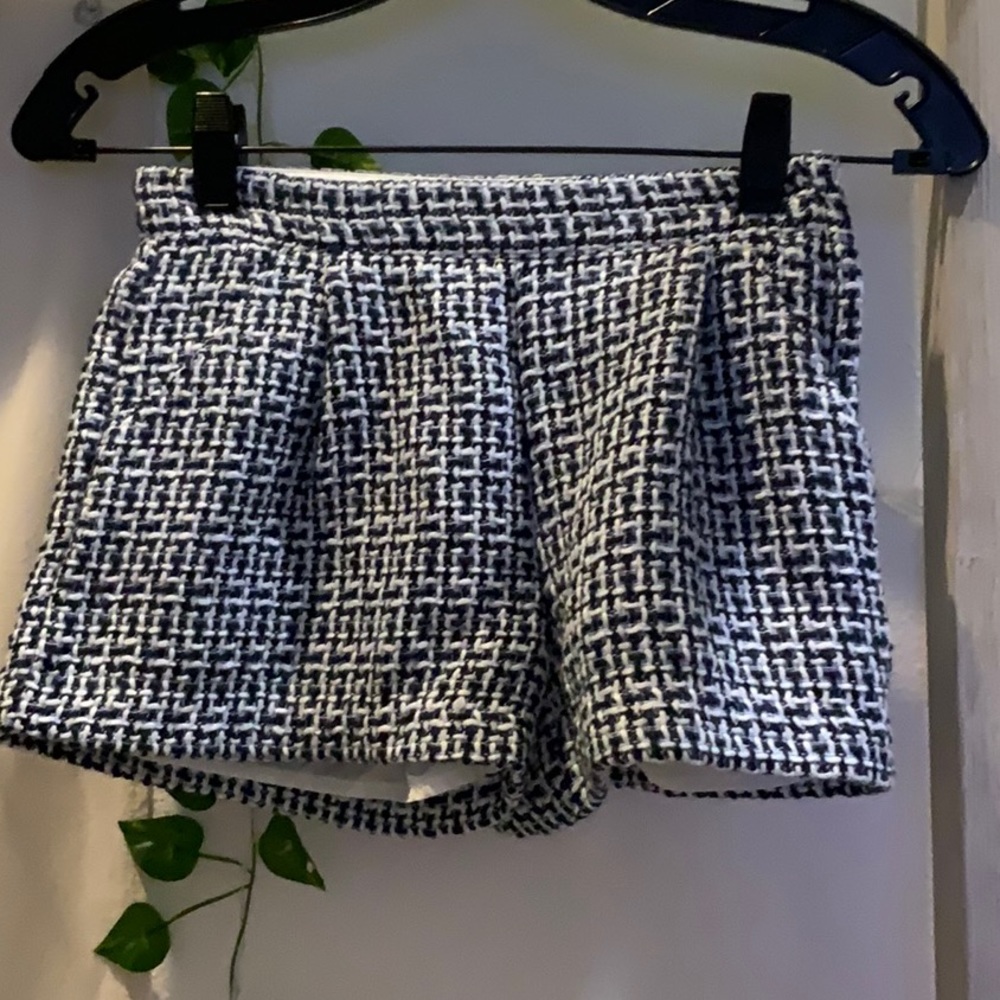 From Janie and Jack, size 8 junior. Navy, light blue and white plaid pattern.